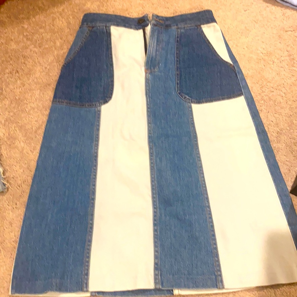 SOLD Alice ➕ Olivia Jeans Skirt